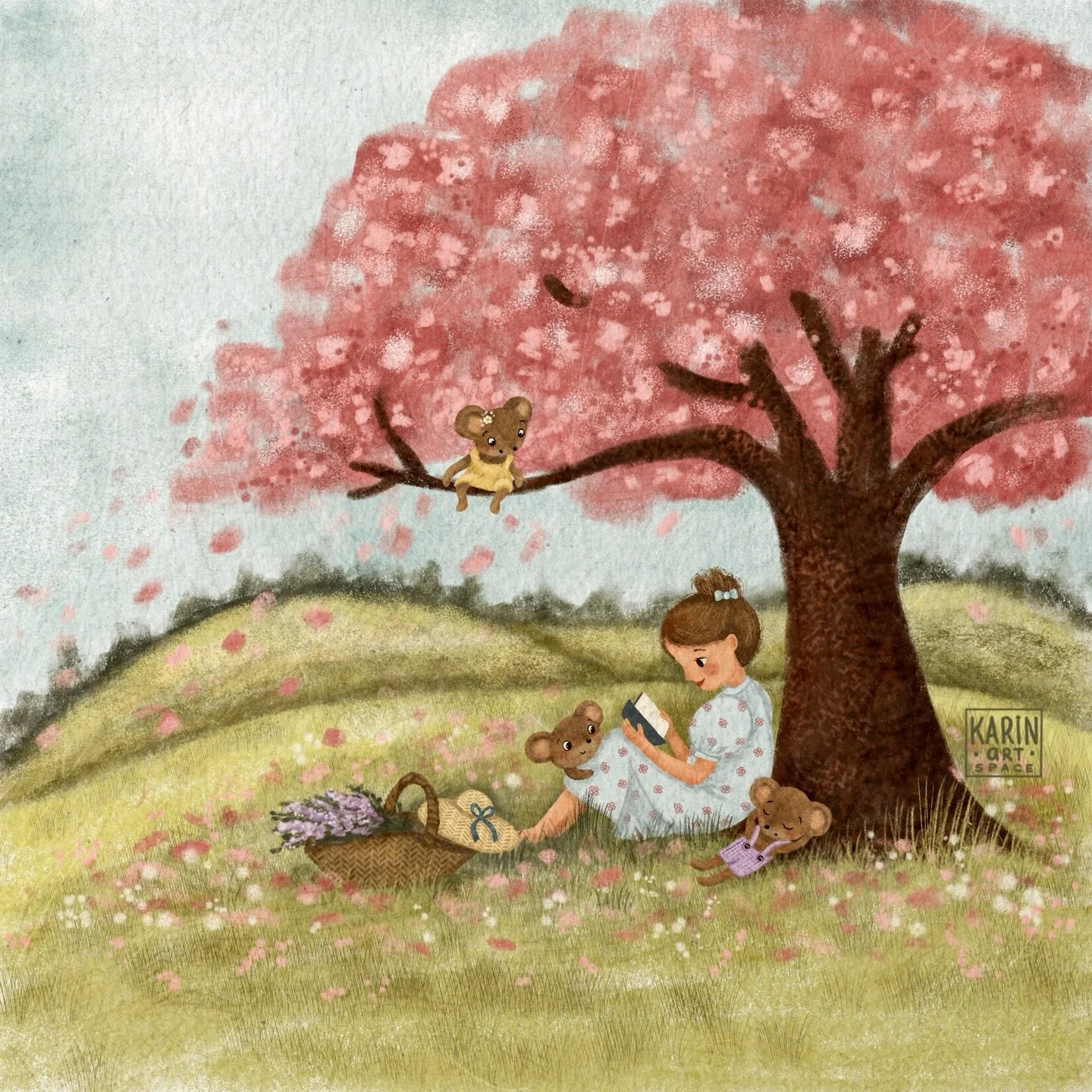 🌸 How many little mice can you spot?😉🐭 

Another spring scene from Olivia&rsquo;s Wildflower Adventure - a limited scrapbook collection created in collaboration with Craft Consortium 🌸✨

I&rsquo;ll be sharing my full process of creating cosy scen