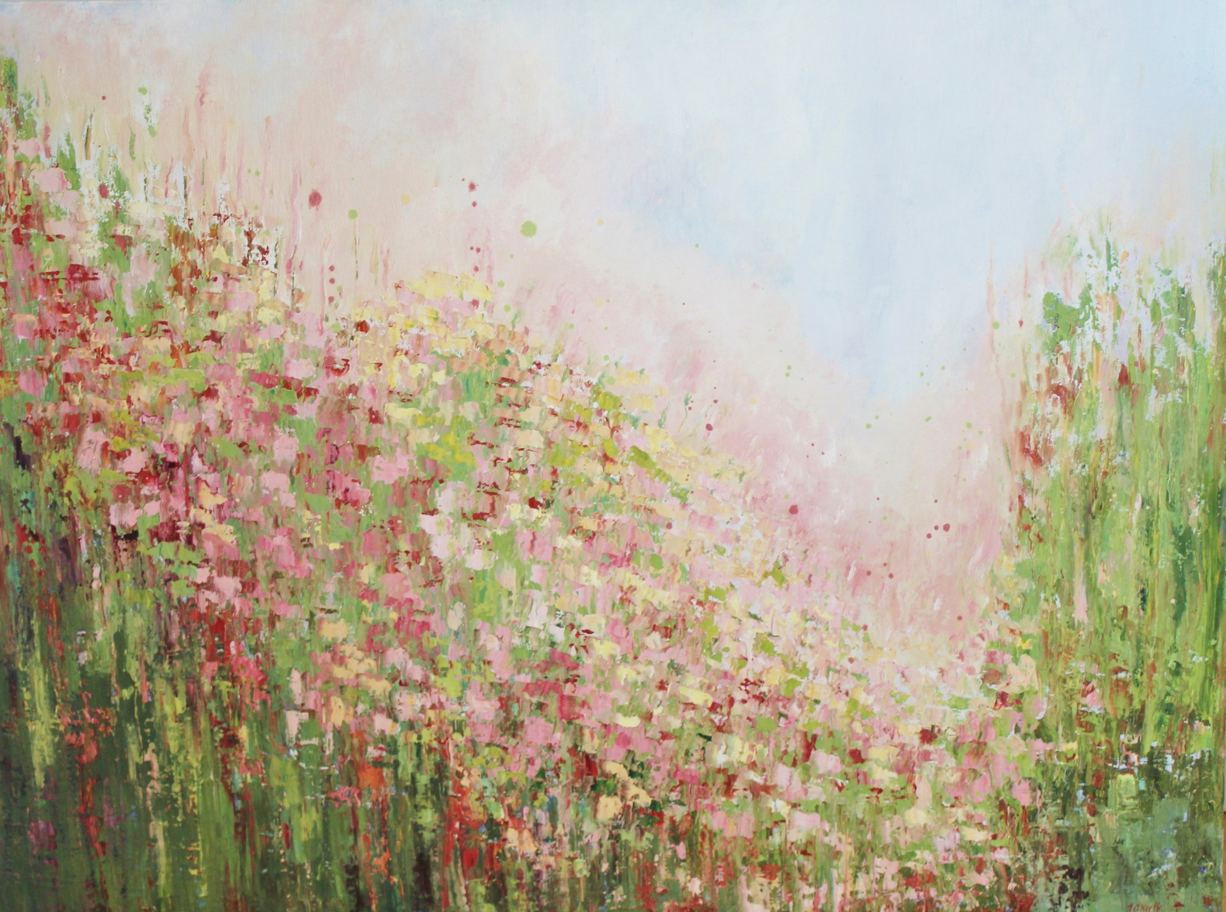 Summer Pinks oil on deep edge canvas 80cm+60cm price 600 euro.JPG