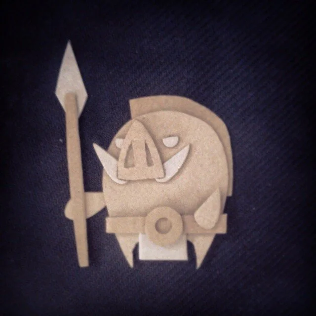 cardboard pigman