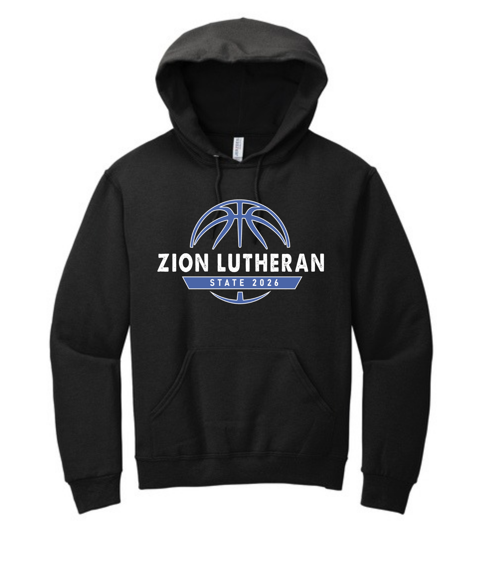 ZION STATE BASKETBALL TOURNEY HOODIE (Front Logo Only)