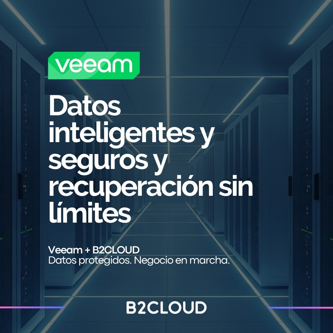 🔥Cuando todo falla, los datos definen si el negocio sigue o se detiene.
Hoy el riesgo es real:
❌ Ransomware.
❌ P&eacute;rdida de informaci&oacute;n cr&iacute;tica.
❌ Downtime que impacta en todo.
En B2CLOUD, junto a @veeam_software Data Platform, of