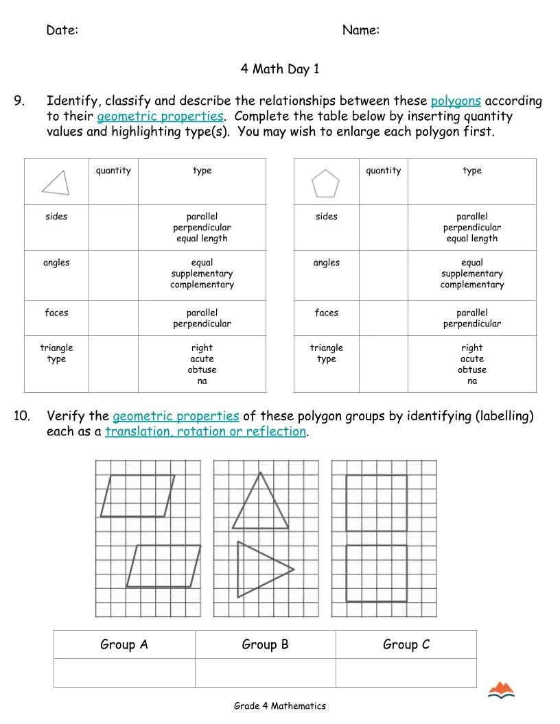 4th Grade MATH Sep-Jan {Full Curriculum} 16 Activities Each Day-FREE (5).jpg