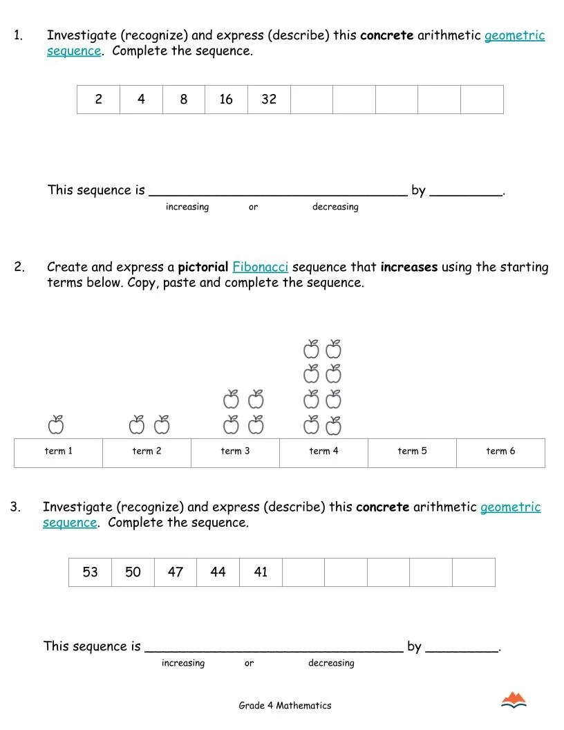 Grade 4 Math Sequences (numerical & geometric) Unit Plans _ Alberta _ 180 Days _ No Prep (1).jpg