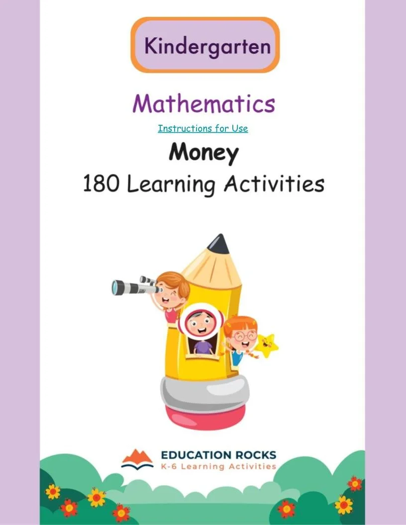 Kinder MATH Worksheets-Financial Mathematics-180 Learning Activities-FREE.jpg