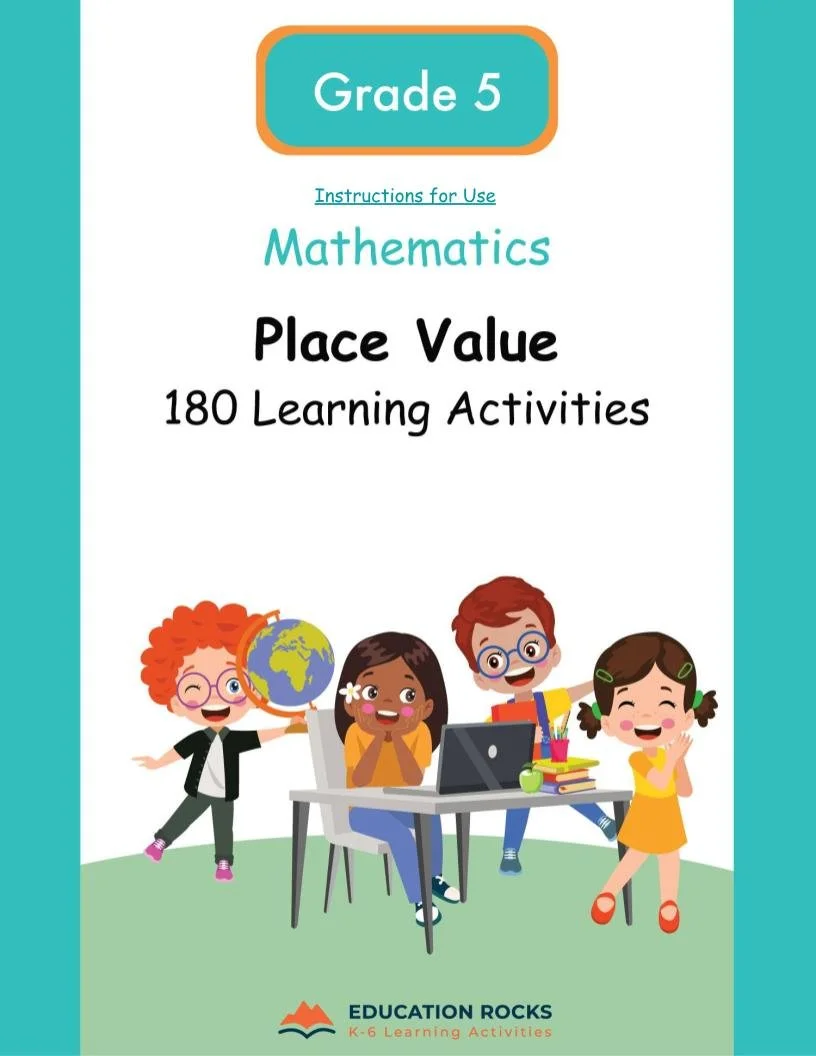 5th Grade MATH Worksheets-Place Value-180 Learning Activities-FREE.jpg
