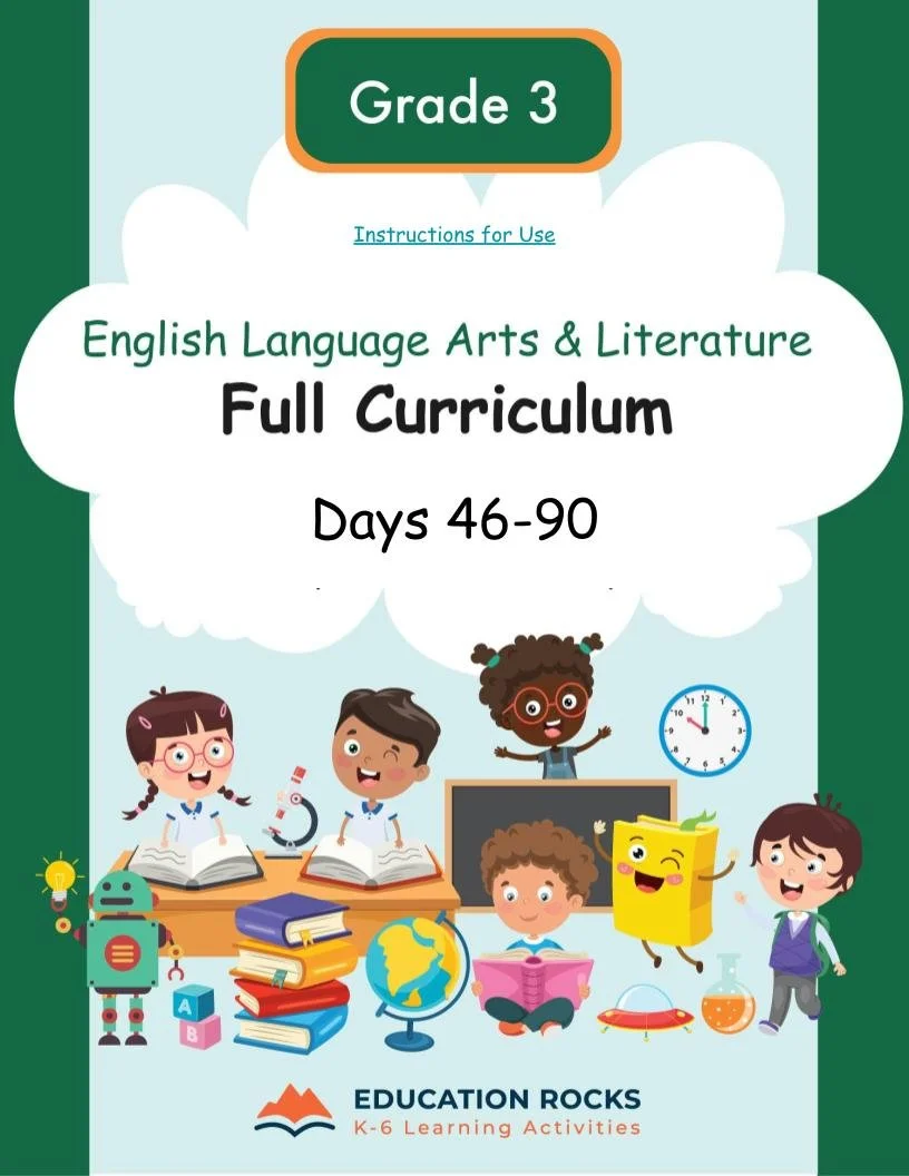 3rd Grade ELA Dec-Feb {Full Curriculum} 20+ Activities Each Day-FREE