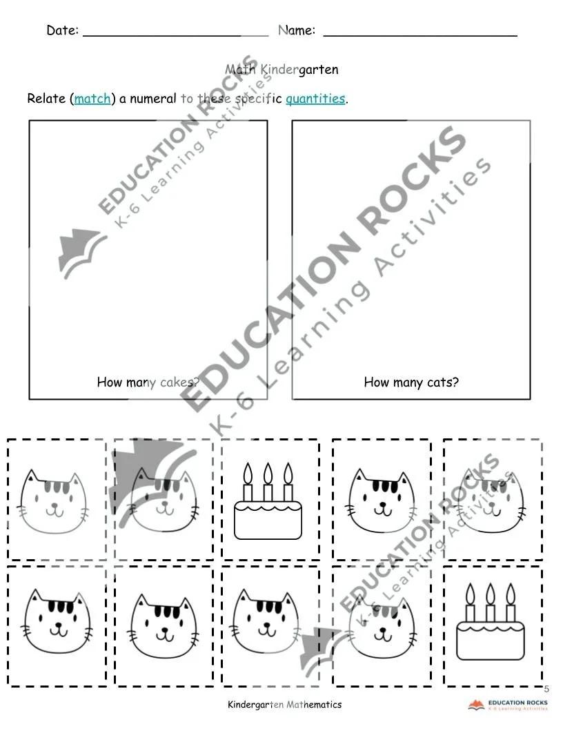 Kindergarten Math Sequencing — Education Rocks