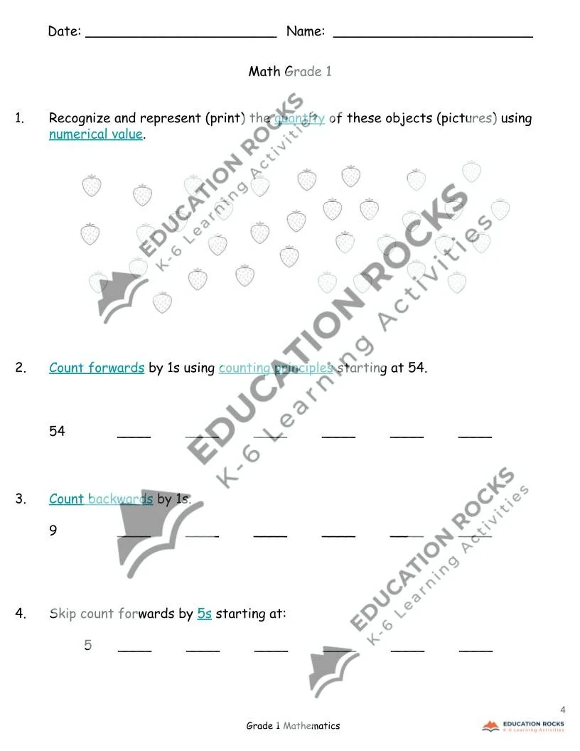 Grade 1 Math 2D Shapes & 3D Objects — Education Rocks