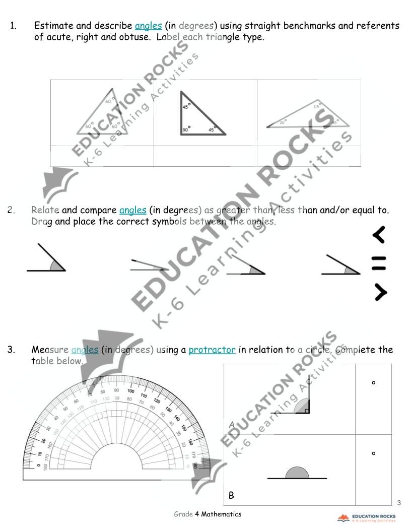 Math Rocks Angles Grade 4 Math - Addition & Subtraction to 10,000 — Education Rocks
