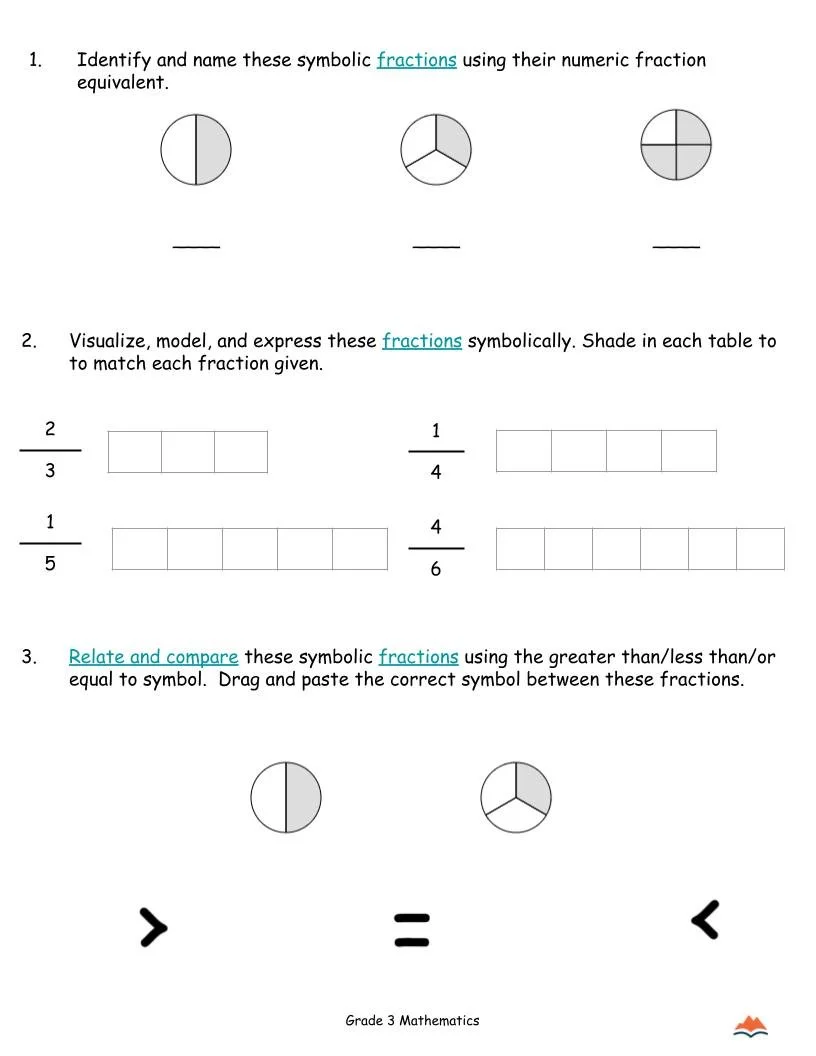 3rd Grade MATH Worksheets-Identifying Unit Fractions-180 Activities-FREE (1).jpg