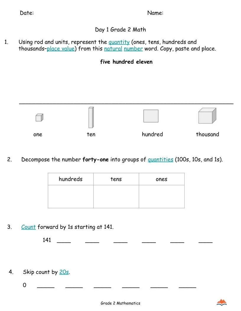 2nd Grade MATH Sep-Jan {Full Curriculum} 23 Activities Each Day-FREE (2).jpg