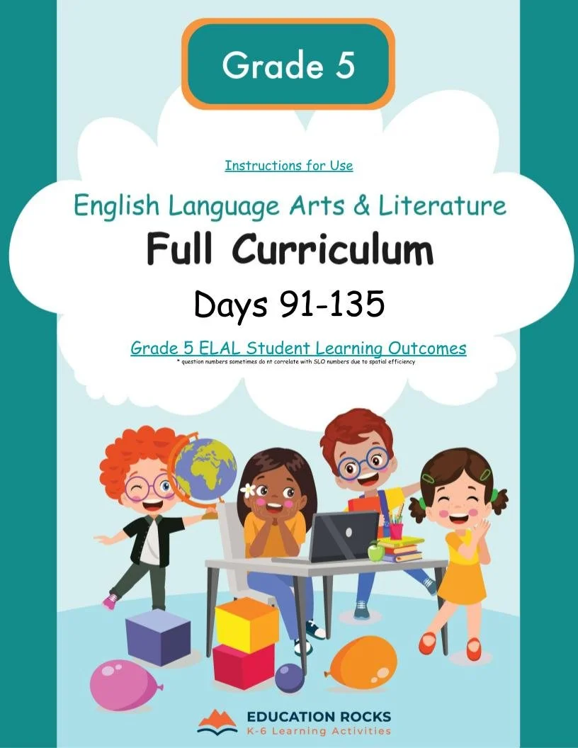 5th Grade ELA Feb-Apr {Full Curriculum} 10+ Activities Each Day-FREE