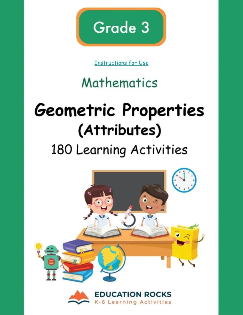 3rd Grade MATH Worksheets-Measuring Attributes Unit-180 Activities-FREE.jpg