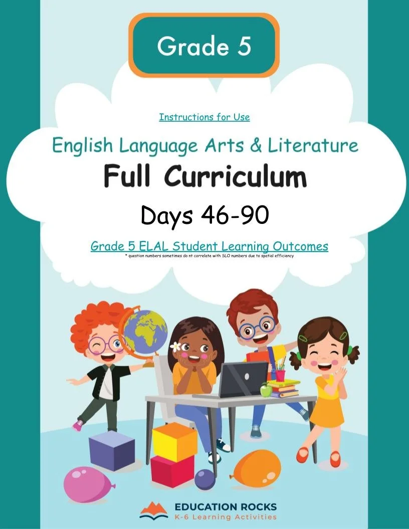 5th Grade ELA Dec-Feb {Full Curriculum} 10+ Activities Each Day-FREE