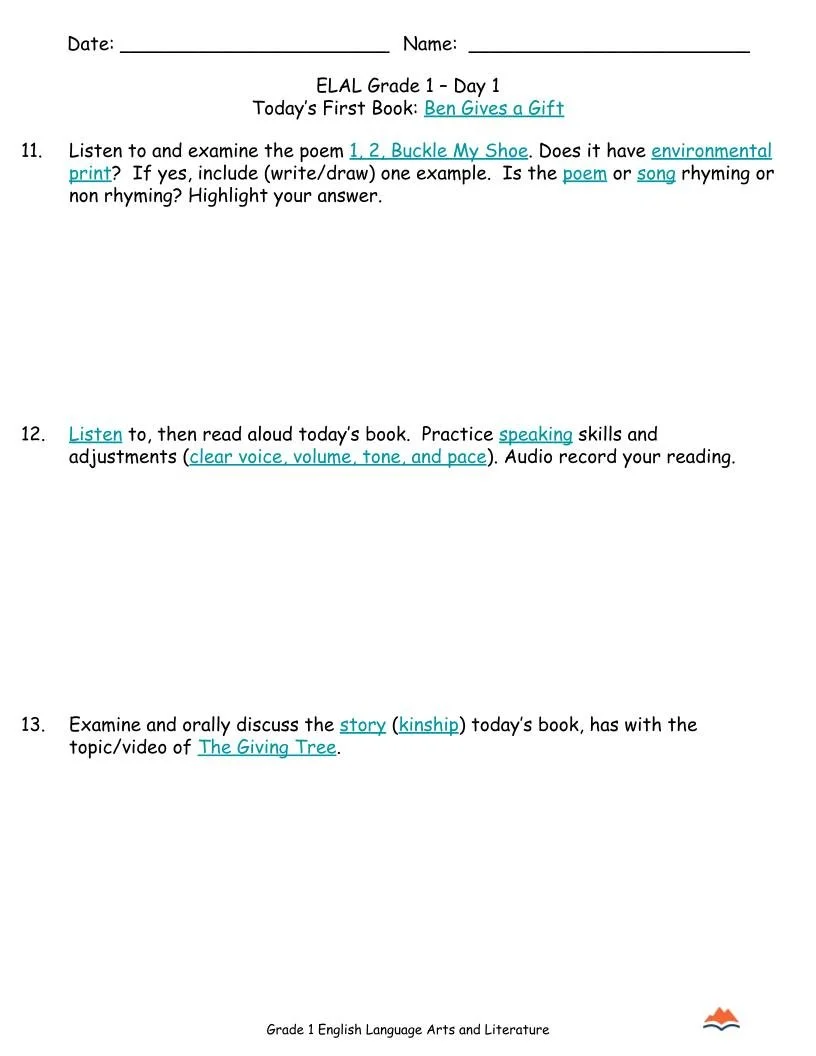 1st Grade ELA Sep-Nov {Full Curriculum} 20+ Activities Each Day-No Prep (5).jpg