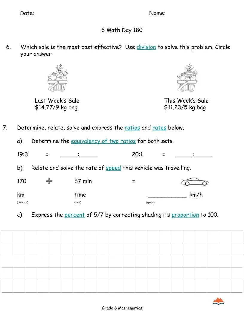 6th Grade MATH Feb-Jun {Full Curriculum} 14 Activities Each Day-FREE (4).jpg