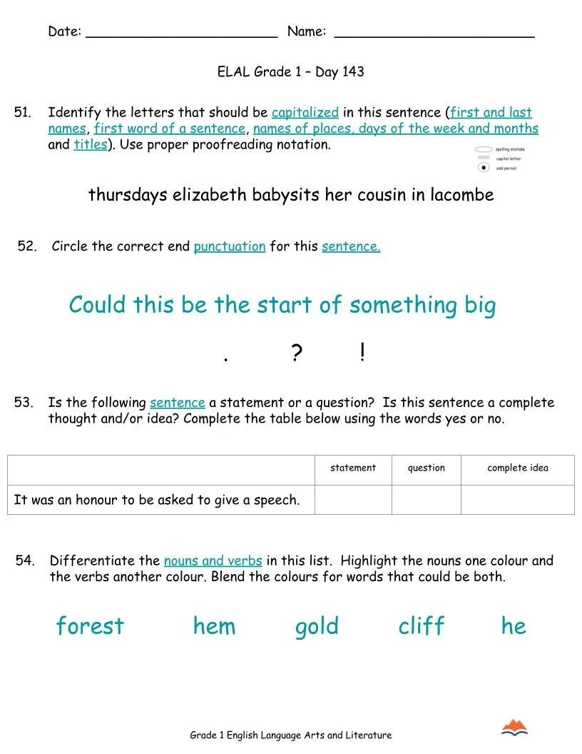 1st Grade ELA Apr-Jun {Full Curriculum} 20+ Activities Each Day-No Prep (11).jpg
