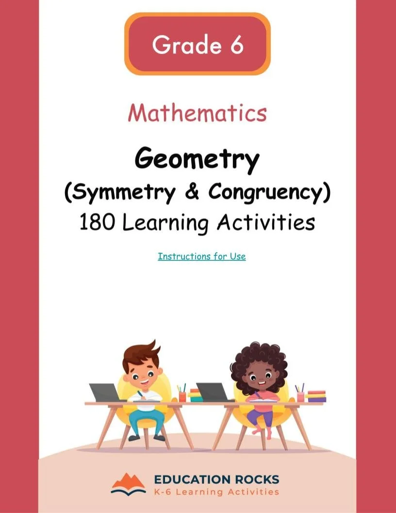 6th Grade MATH Worksheets-Geometric Properties (symmetry + congruence)-FREE.jpg