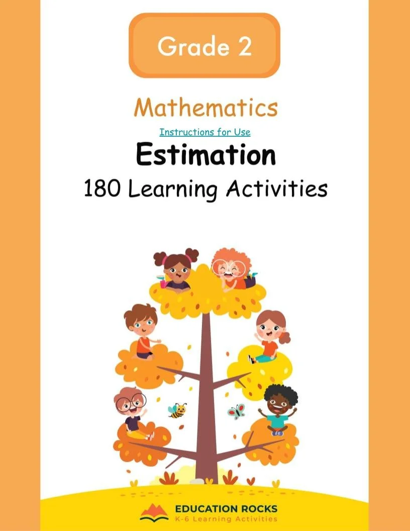 Grade 2 Math Estimation Unit Plans | Alberta | 180 Days | No Prep