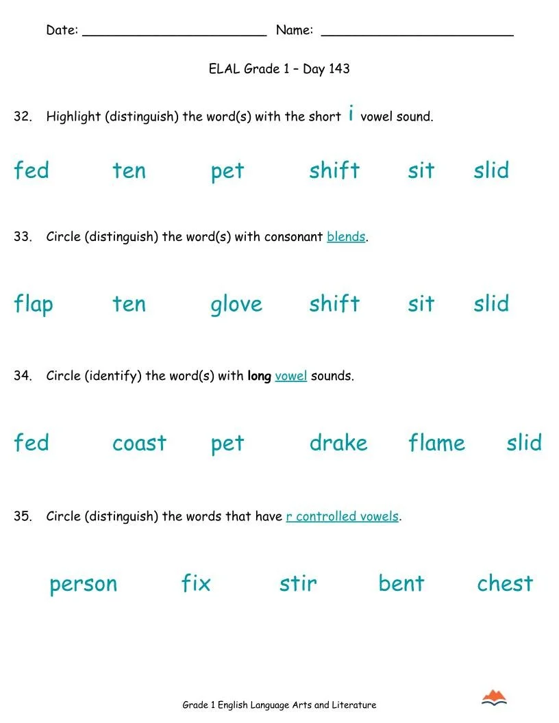 1st Grade ELA Apr-Jun {Full Curriculum} 20+ Activities Each Day-No Prep (8).jpg