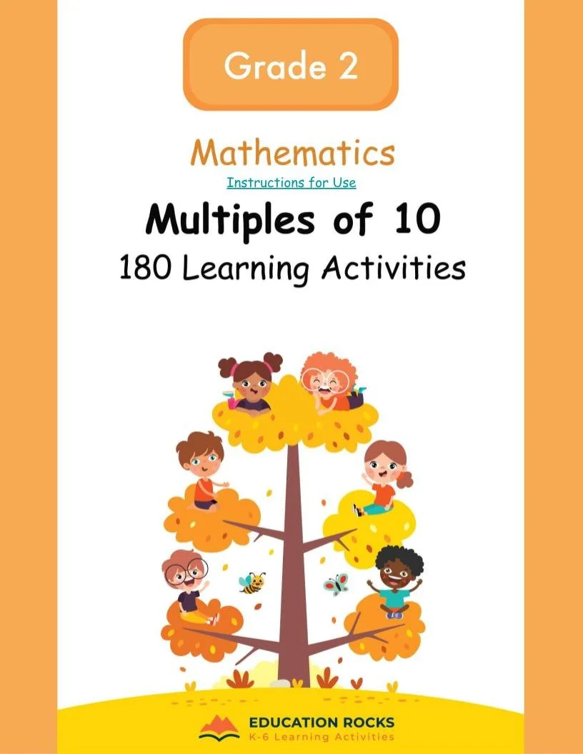 2nd Grade MATH Worksheets-Multiples of 10-180 Learning Activities-FREE.jpg
