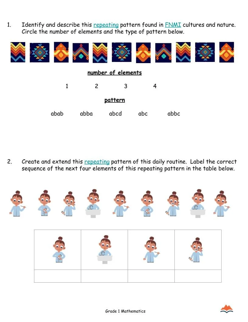 1st Grade MATH Worksheets-Recurring Patterns-180 Learning Activities-No Prep (1).jpg