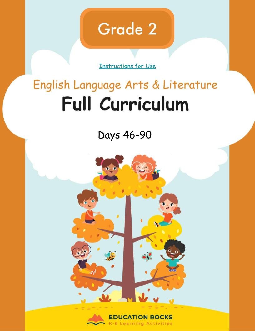 2nd Grade ELA Dec-Feb {Full Curriculum} 20+ Activities Each Day-FREE