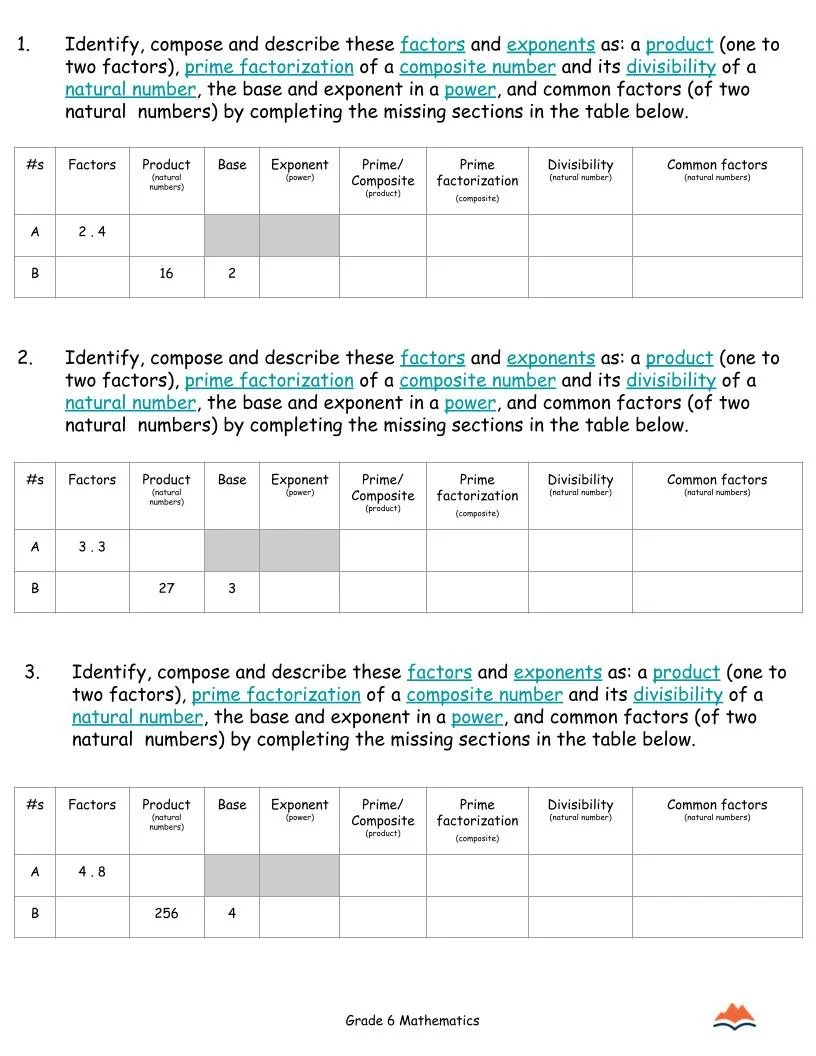 6th Grade MATH Worksheets-Exponents & Powers-180 Activities-FREE (1).jpg