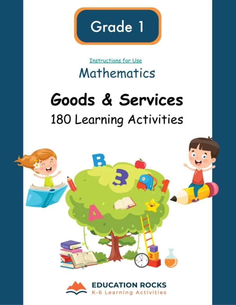 1st Grade MATH Worksheets-Goods + Services People Use-180 Learning Activities-FREE.jpg