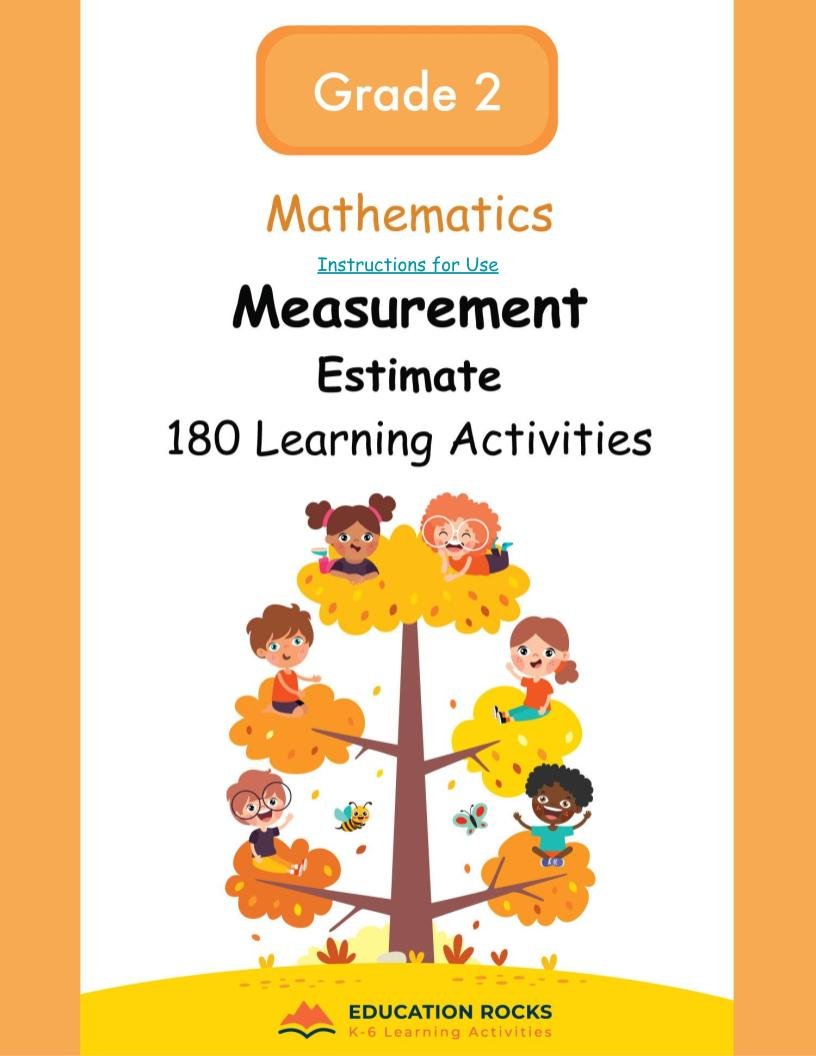 2nd Grade MATH Worksheets-Estimation Unit-180 Learning Activities-FREE.jpg