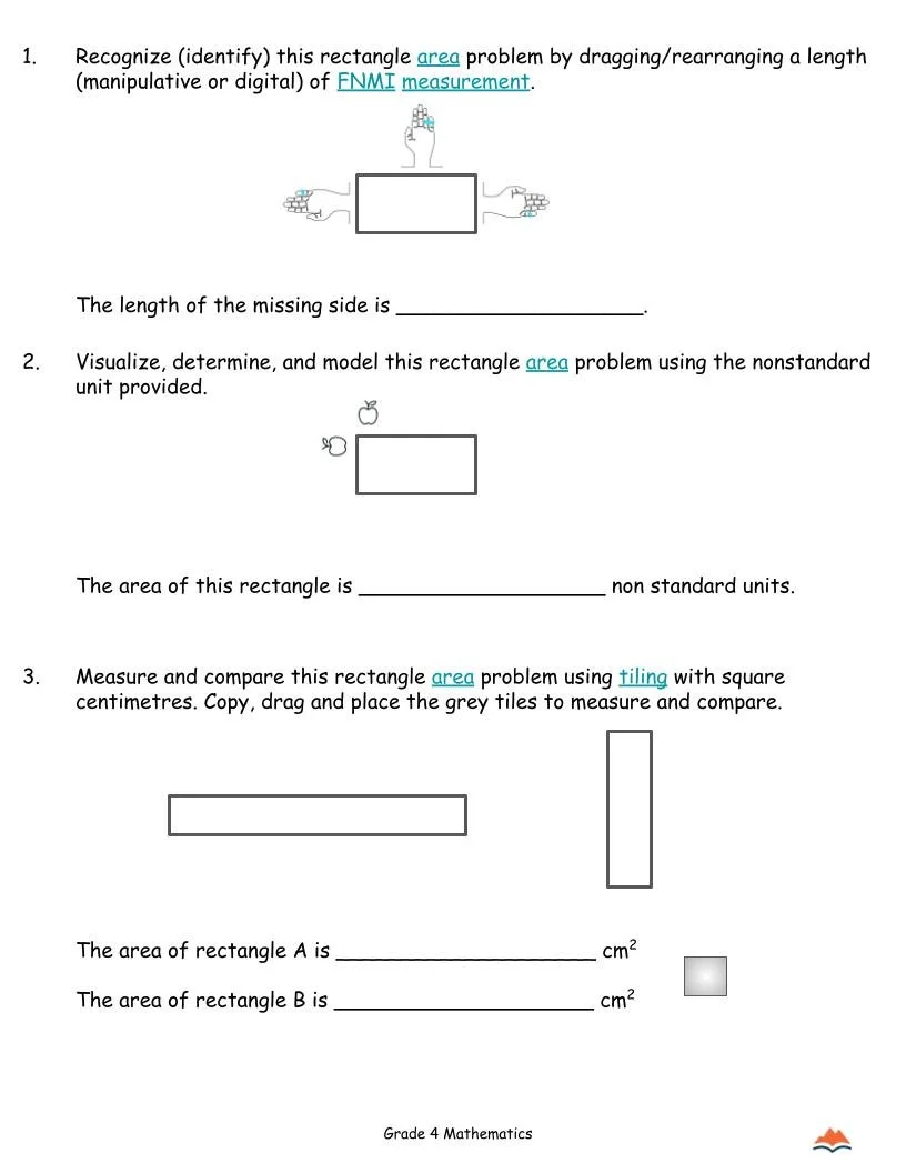 4th Grade MATH Worksheets-Units of Measure (area) Unit-180 Activities-FREE (1).jpg
