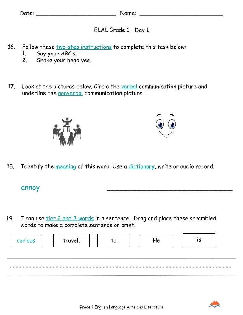 1st Grade ELA Sep-Nov {Full Curriculum} 20+ Activities Each Day-No Prep (7).jpg