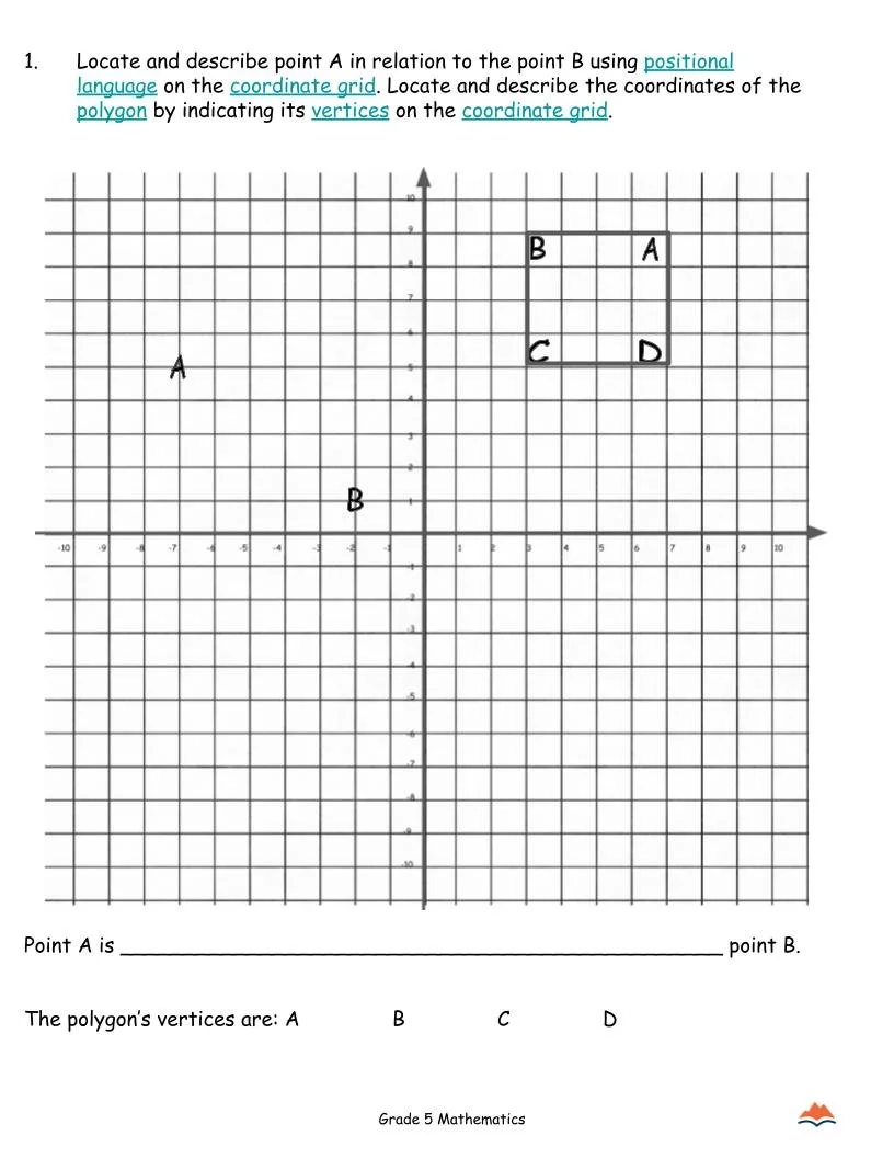 5th Grade MATH Worksheets-Coordinate Grid Printable Unit-180 Activities-FREE (1).jpg