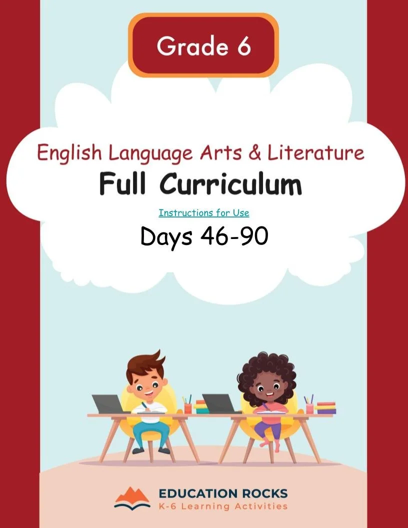 6th Grade ELA Dec-Feb {Full Curriculum} 13+ Activities Each Day-FREE