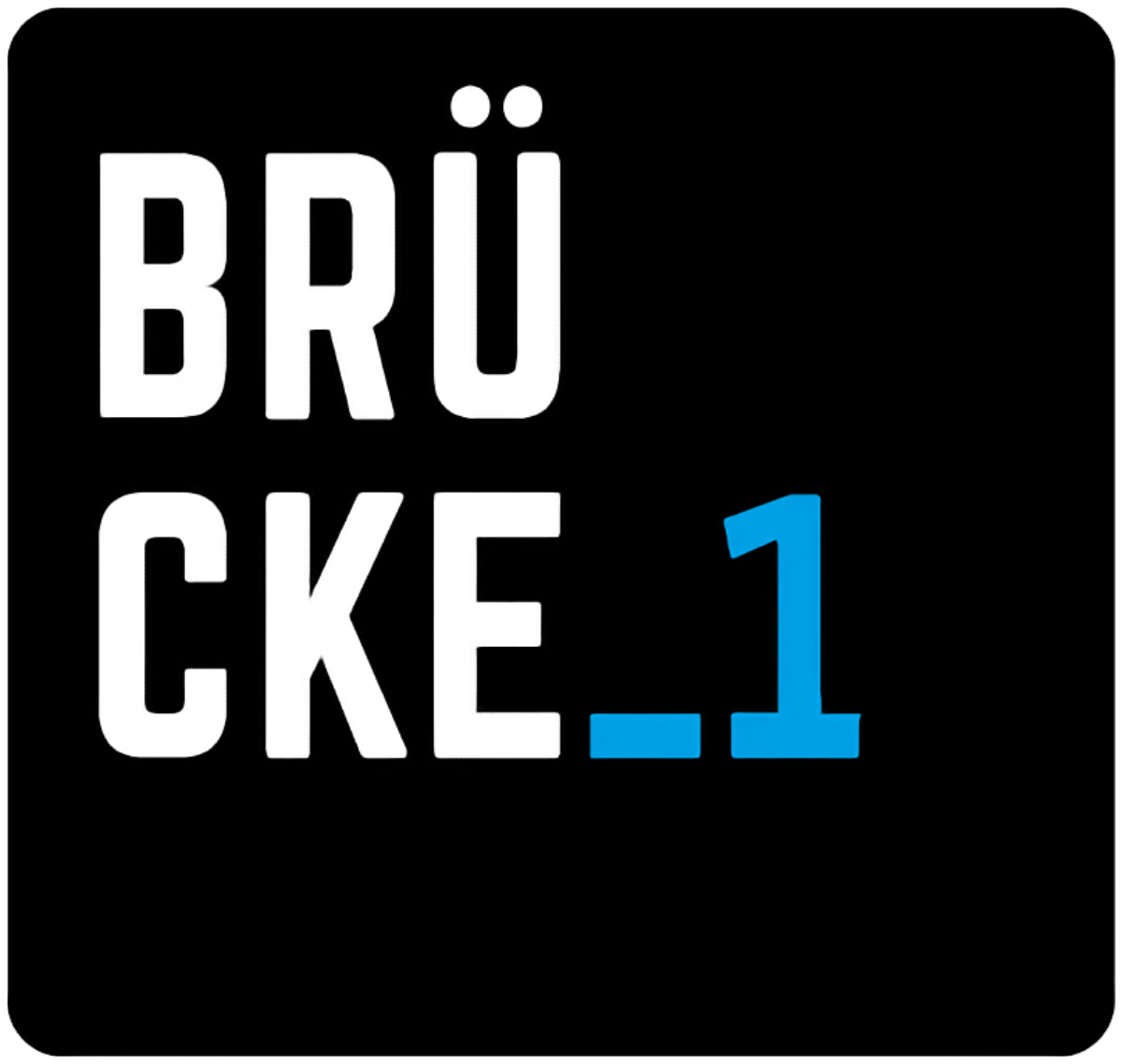 The text 'BROCKE 1' in white and blue on a black background.