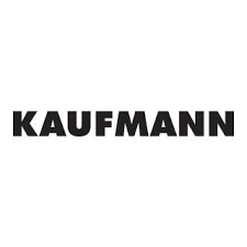 Kaufmann logo in bold black letters on a white background.