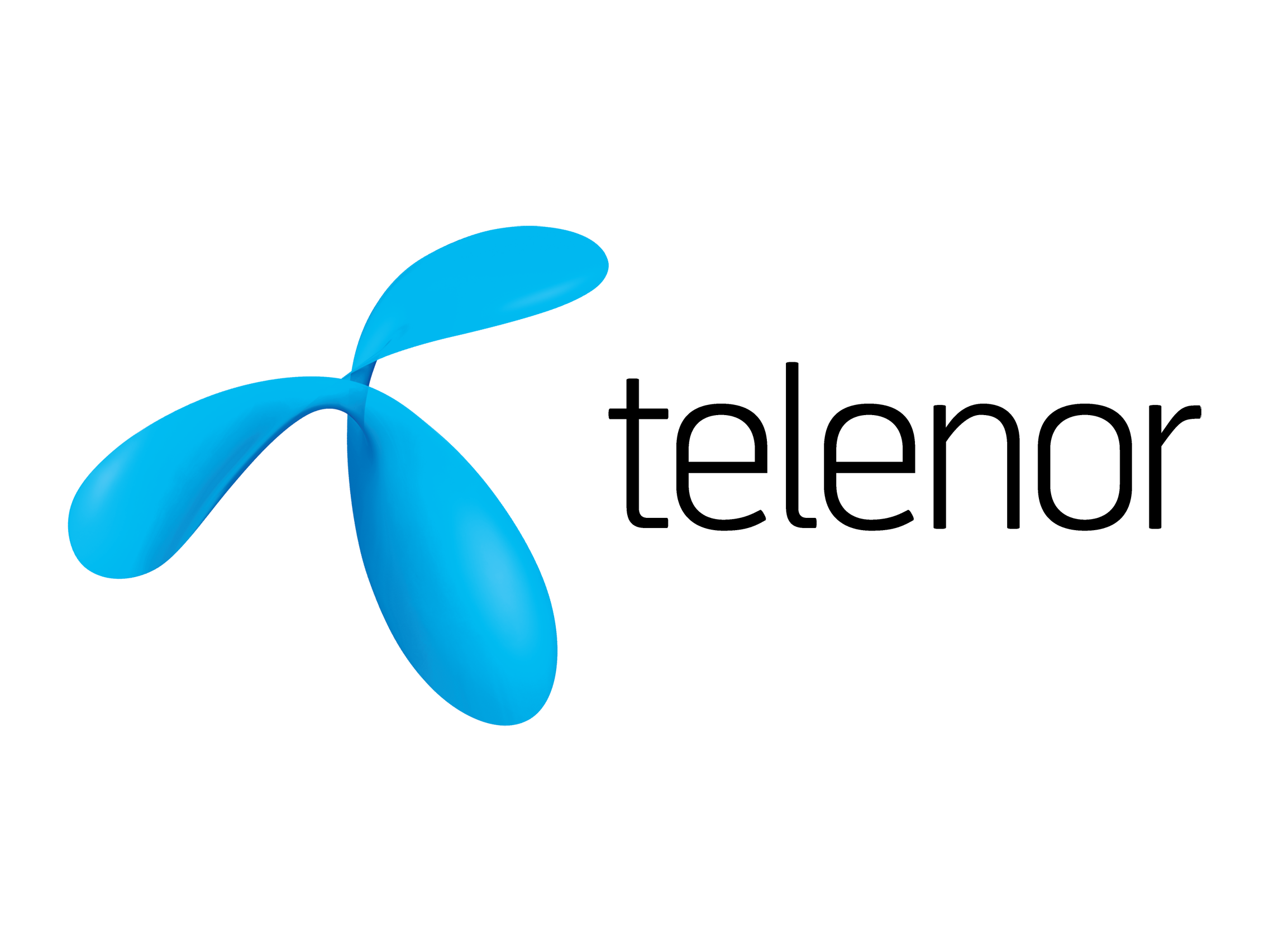 Blue abstract 3D ribbon logo with stylized ribbon curls on a black background.