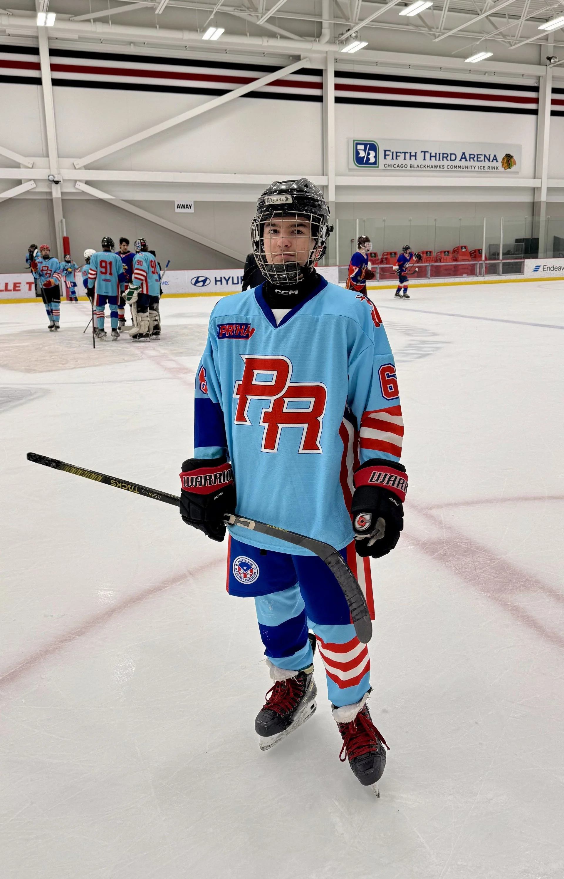 Mateo representing Puerto Rico in the IIHF