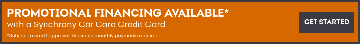 Promotional financing available with a Synchrony Car Care Credit Card, subject to credit approval
