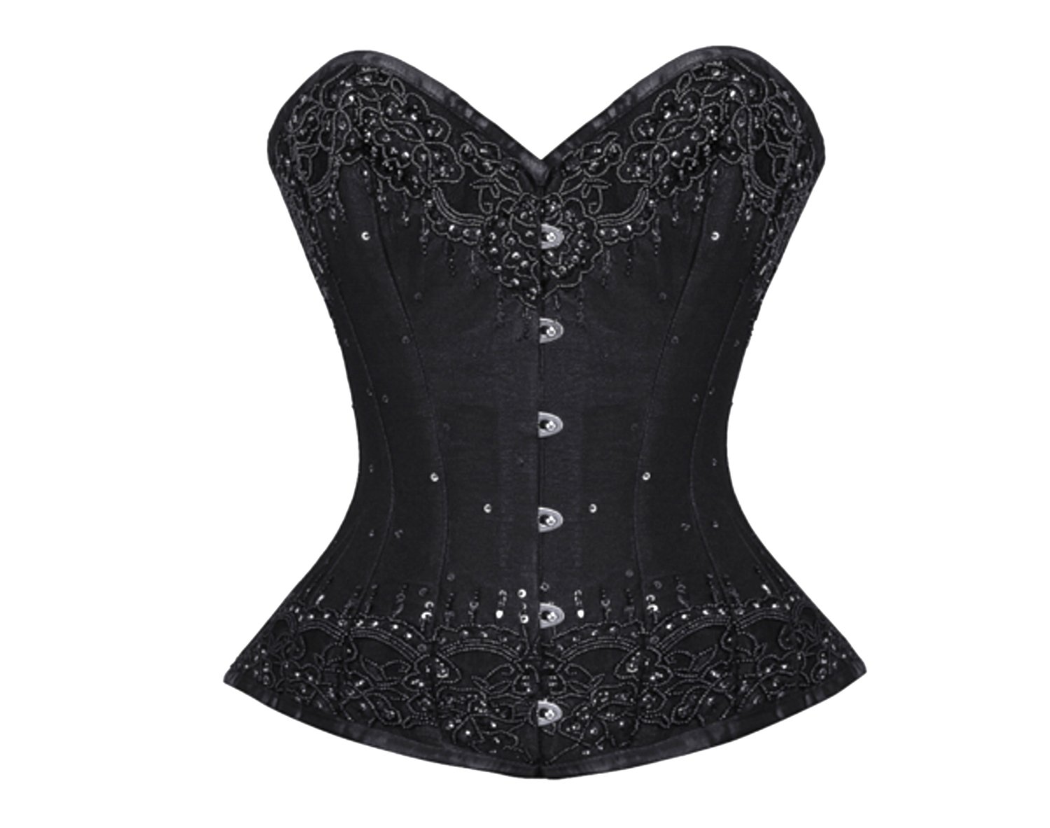 Short Line Couture Corset Black — Steel Bones