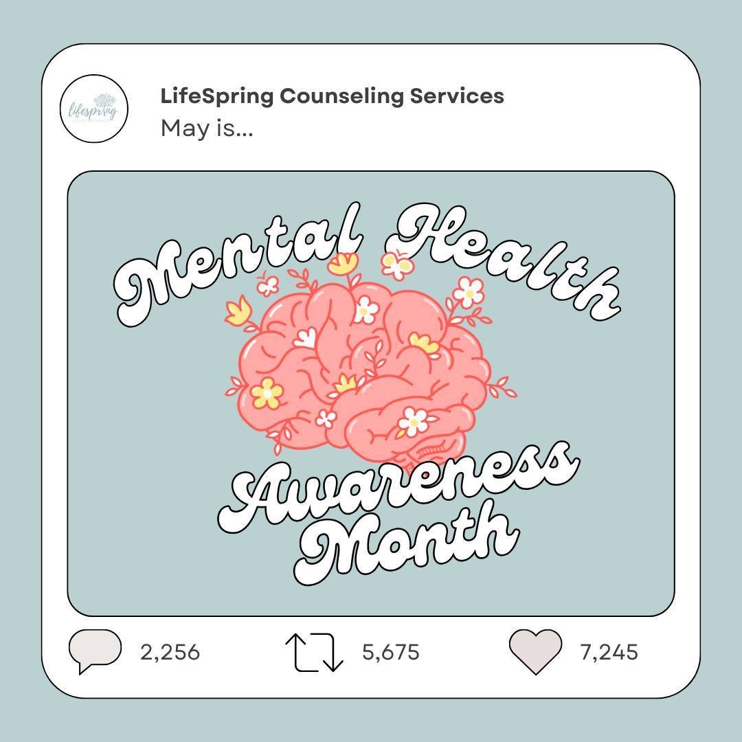 It's estimated that 1 out of 5 individuals meet criteria for a mental health diagnosis, but it's crucial to understand that 5 out of 5 people HAVE mental health.

Mental health isn't something that SOME people have. It's something we all have!  As we