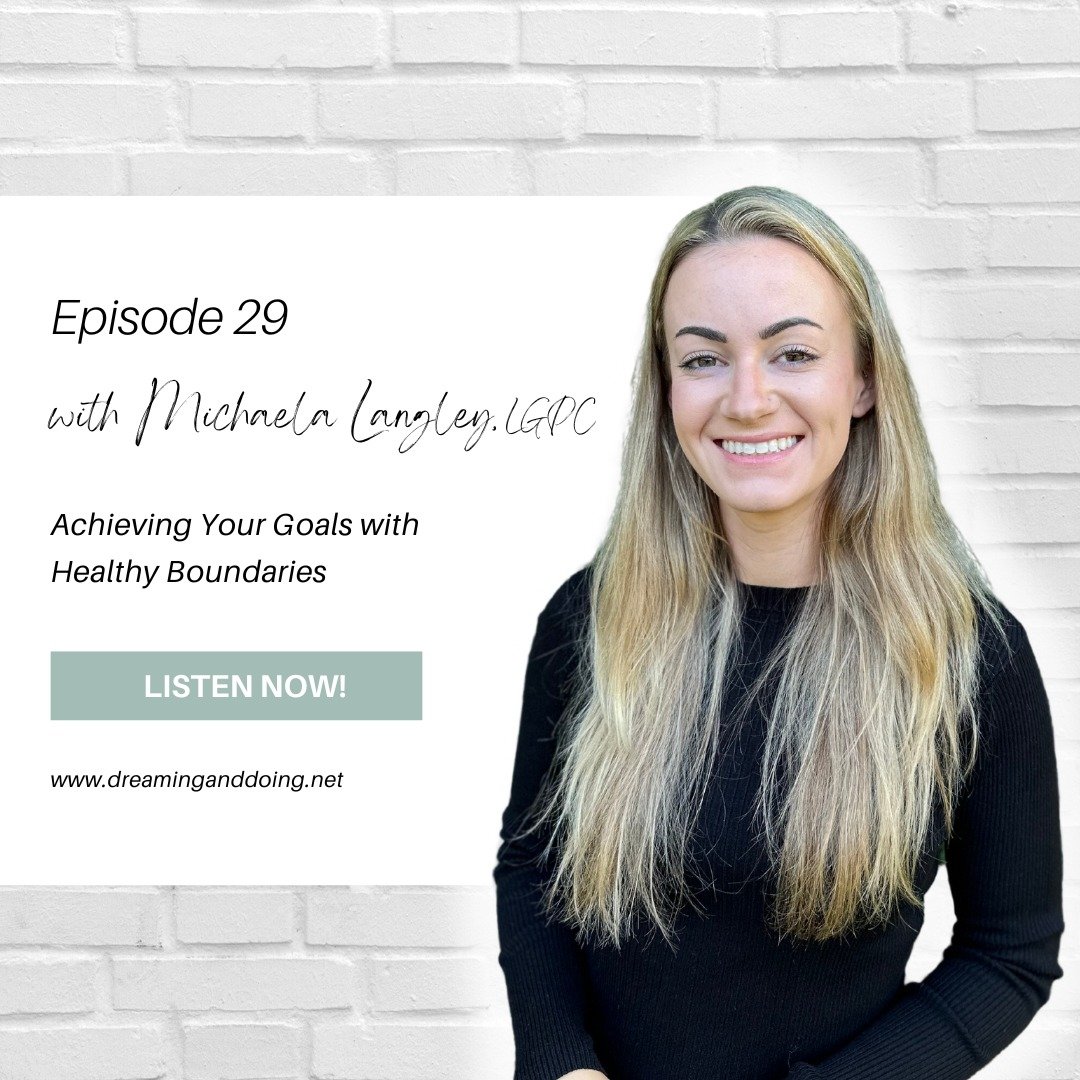 You might be wondering about the connection between setting boundaries and pursuing your dreams...

But setting boundaries (with yourself or others) just might be one of the actions you need to take in order to successfully pursue your goals!

LISTEN