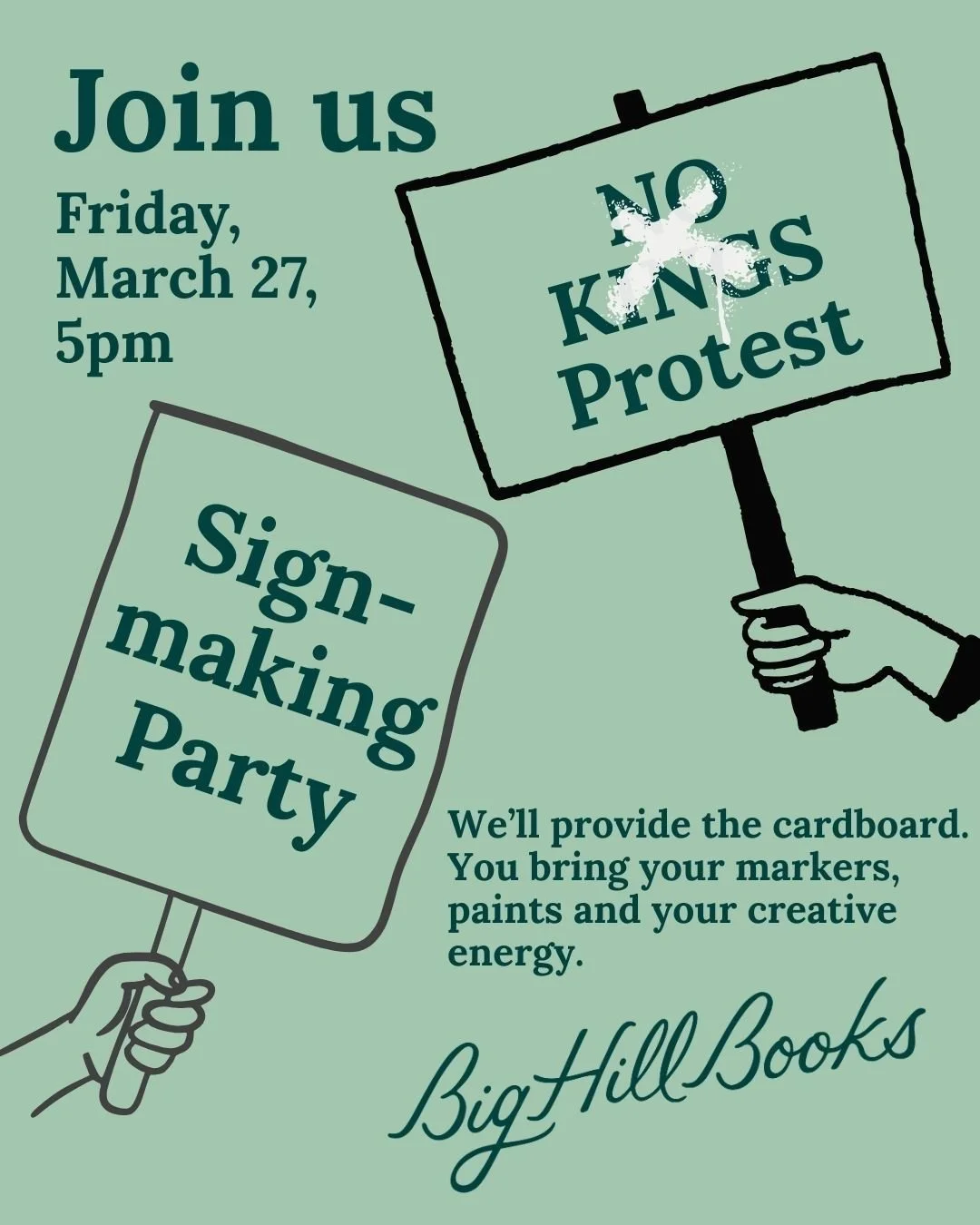 Rumor has it there&rsquo;s going to be a pretty big protest in St. Paul this weekend. If you need a sign, you&rsquo;re in luck! We&rsquo;re having a sign-making party on Friday starting at 5 pm. We&rsquo;ll provide the cardboard. You provide the art 