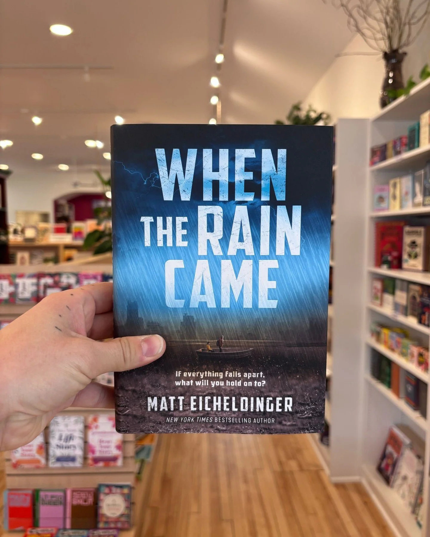 TOMORROW! 2 PM! We are so excited to host local author Matt Eicheldinger for the release of his new young adult book, "When the Rain Came." It&rsquo;s the first in an adventure-packed dystopian series about survival, resilience, found famil