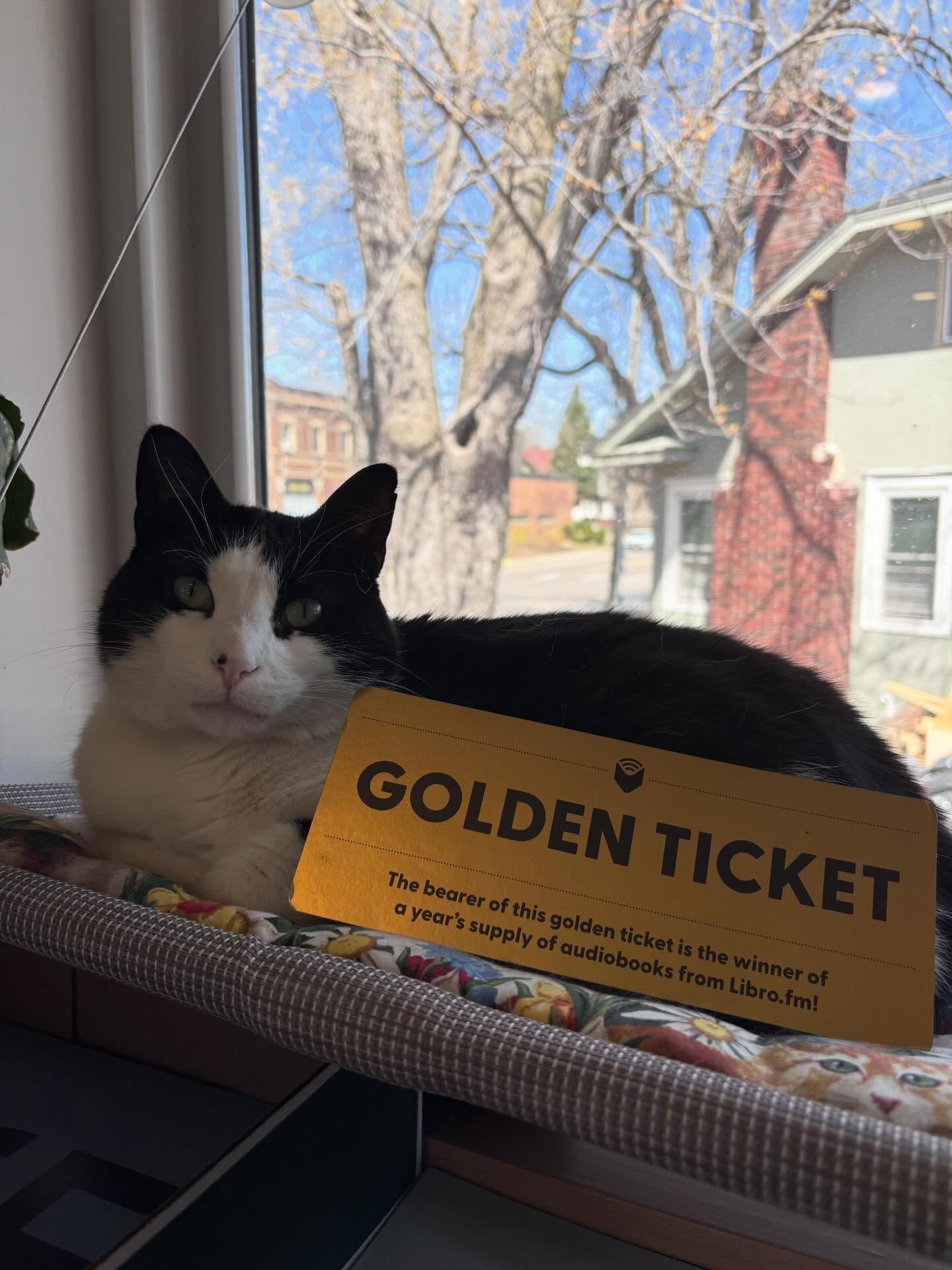 Want a chance to win a year of FREE audiobooks? 🤩🎧📖
We&rsquo;ve partnered with @librofm to give one winner 12 FREE audiobooks on Bookstore Day! Visit our store on Saturday, April 25th to find the hidden Golden Ticket! 🎫

#IndieBookstoreDay #Libro