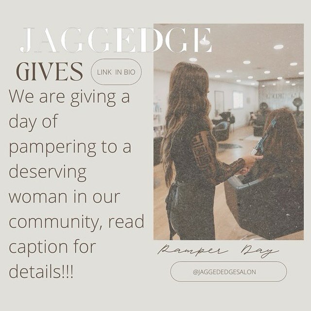 We are so grateful for all of the amazing examples we have in our lives, and all of the
wonderful women that support our small business. We want to give back by giving away a day of pampering to one deserving woman. We need your help! We want you to 