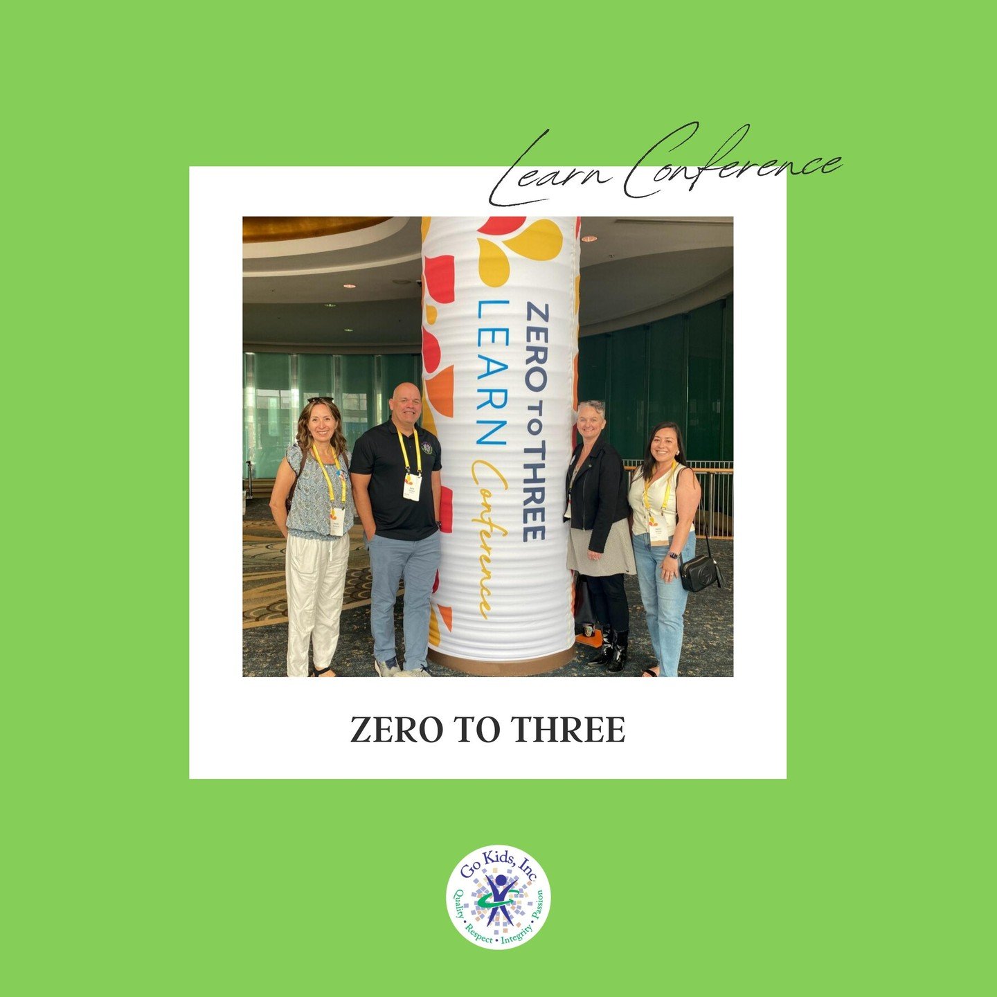 Go Kids attended the 2024 ZERO TO THREE LEARN Conference in Long Beach! The conference was a premier event dedicated to advancing the field of early childhood education and development. Bringing together professionals from diverse disciplines, this t