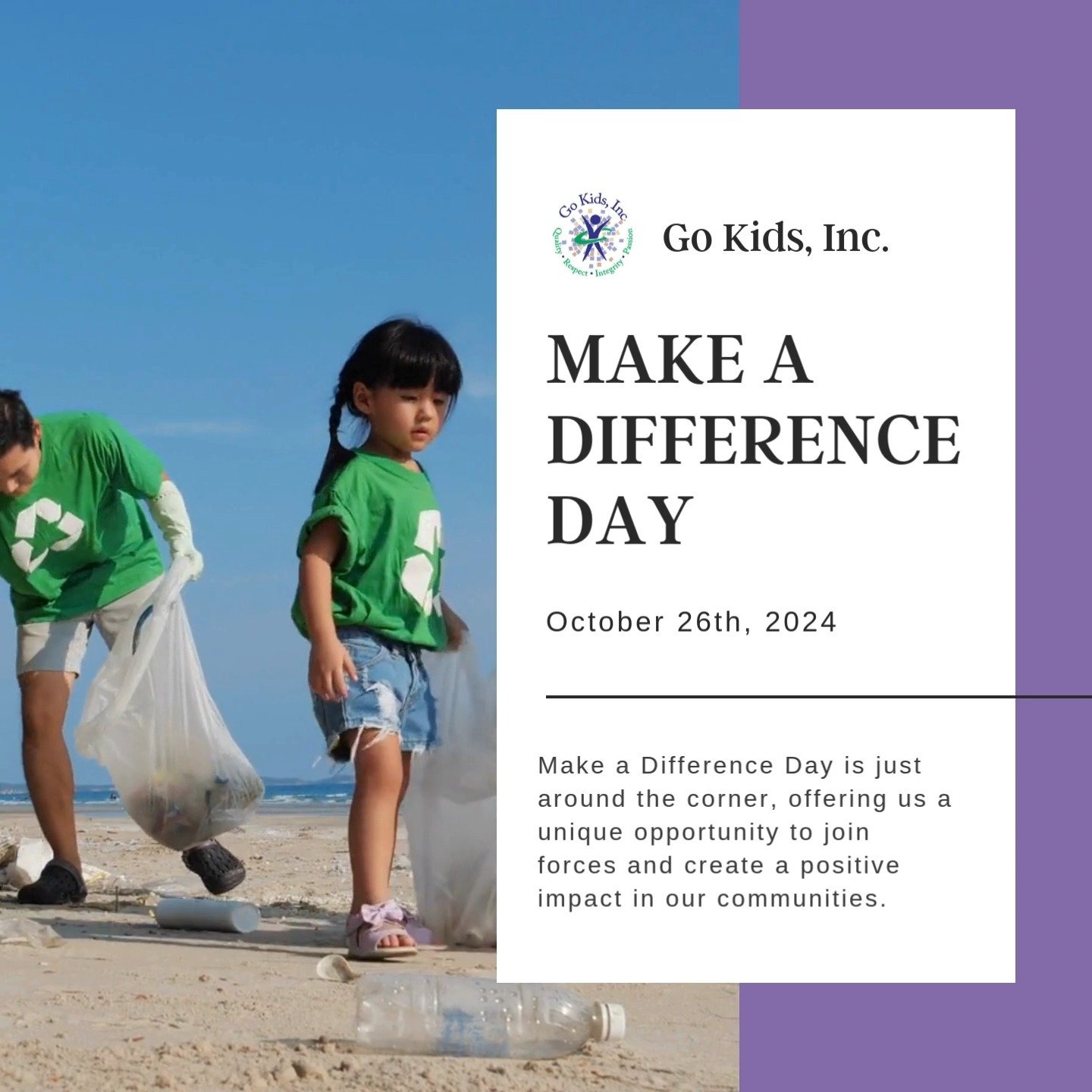 Make a Difference Day is on October 26th! Help create a positive impact in Santa Clara, San Benito, Watsonville, and Santa Cruz County. Volunteer and be part of change! Visit the calendar link in our bio for more details.