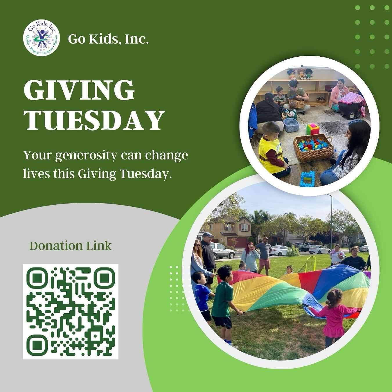 Every child deserves a chance to thrive.
This Giving Tuesday, your donation to Go Kids, Inc. helps provide food, education, and developmental support to children affected by economic hardship.
Make a difference—because every child matters.
D