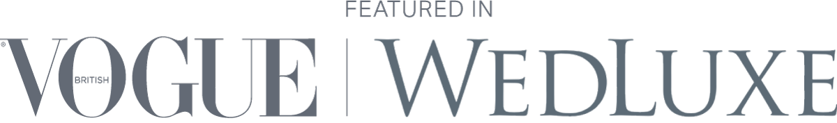 Featured in Vogue, WedLuxe, and more.